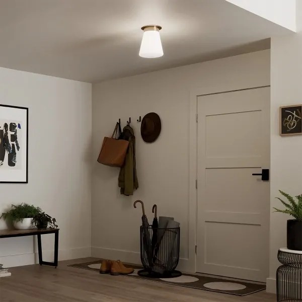 Kichler KL-ALBERS-F-T-CPZ mennyezeti lámpatest ALBERS 1xE27/40W/230V, átm. 21,6 cm, bronzszínű