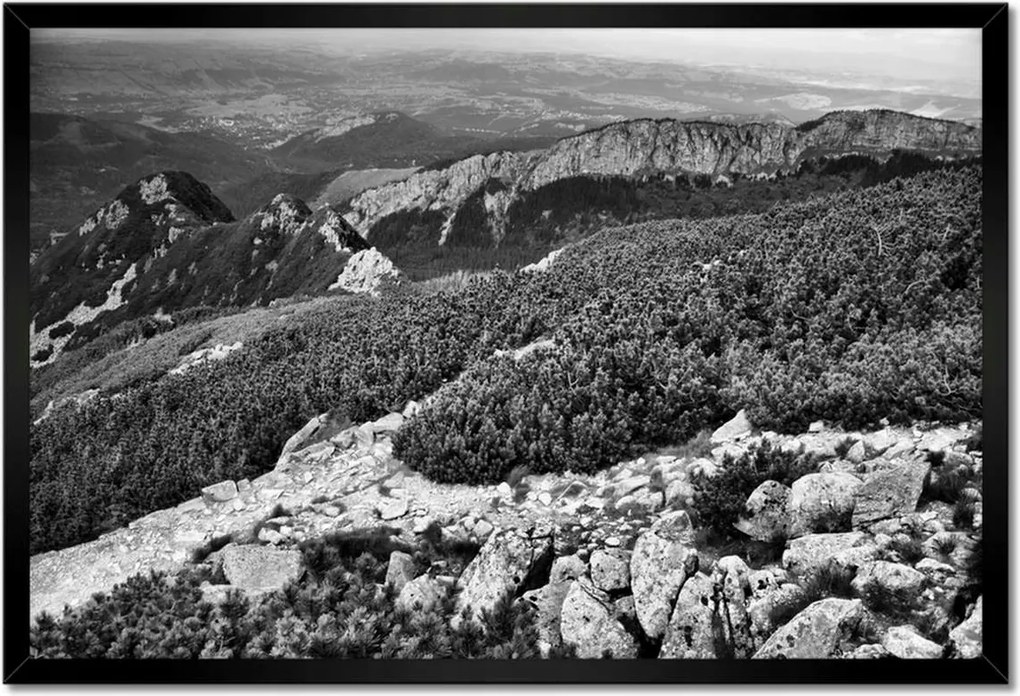 Poszterek keretben 60x40 Tátra Lengyel hegyek Kilátás