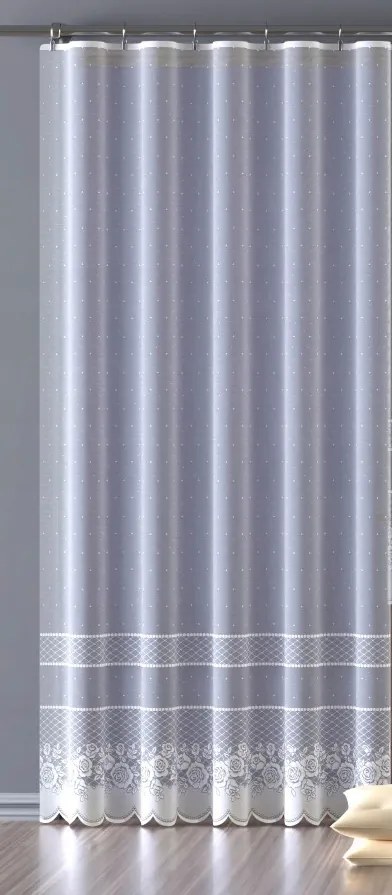 Mg Függöny 652/385 Fehér 250x270cm Kész Szalaggal M