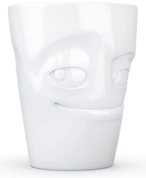 Fehér 'mosolygós' porcelánbögre - 58products
