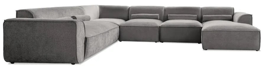 Világosszürke sarokkanapé (bal oldali) Flex Felix – Miuform