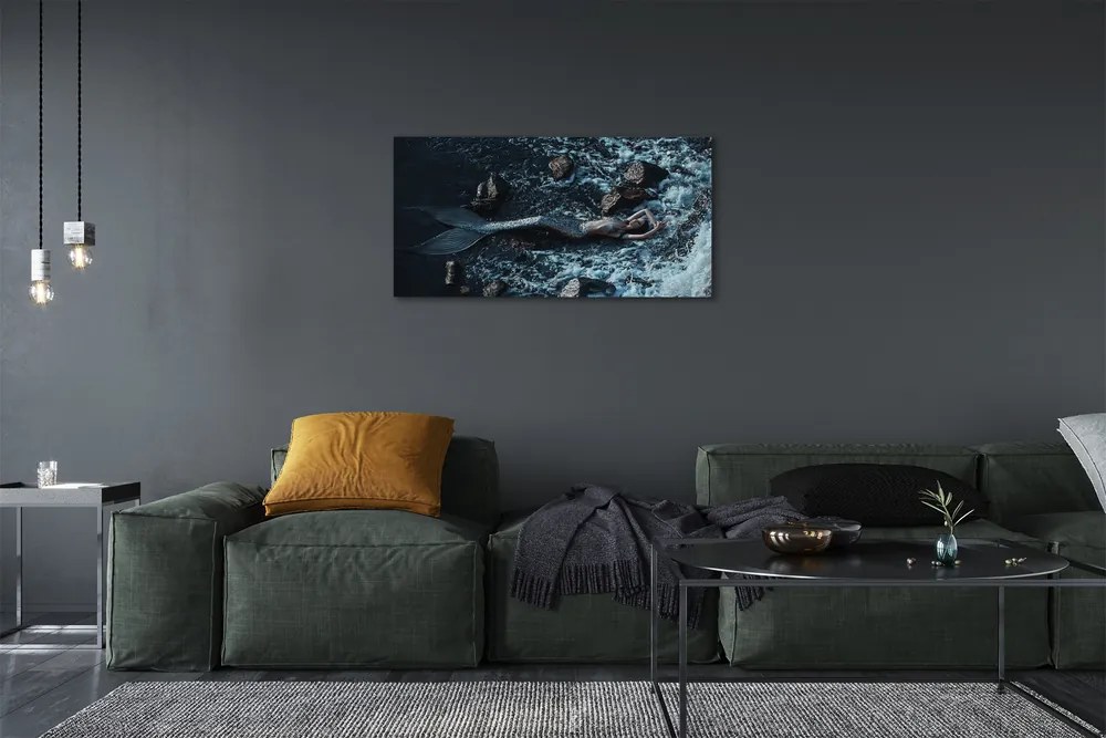 Canvas képek tenger sziréna 100x50 cm
