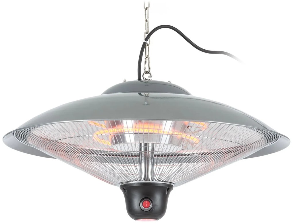 Heizsporn, mennyezeti hősugárzó, 60,5 cm (Ø), LED lámpa, távirányító