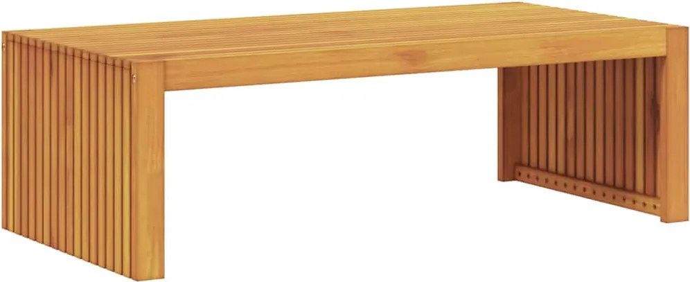 vidaXL Oldal asztal Olaj Természetes 110 x 55 x 35 cm Tömör Akácfa