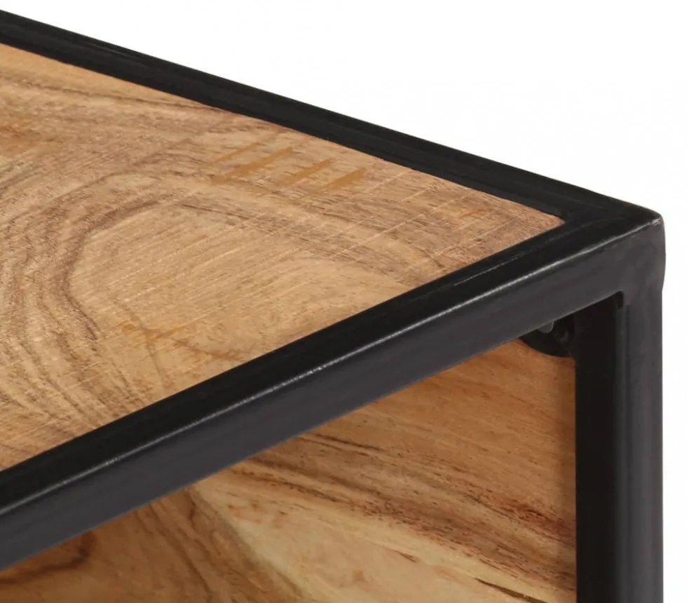 tömör akácfa dohányzóasztal 70 x 70 x 32 cm