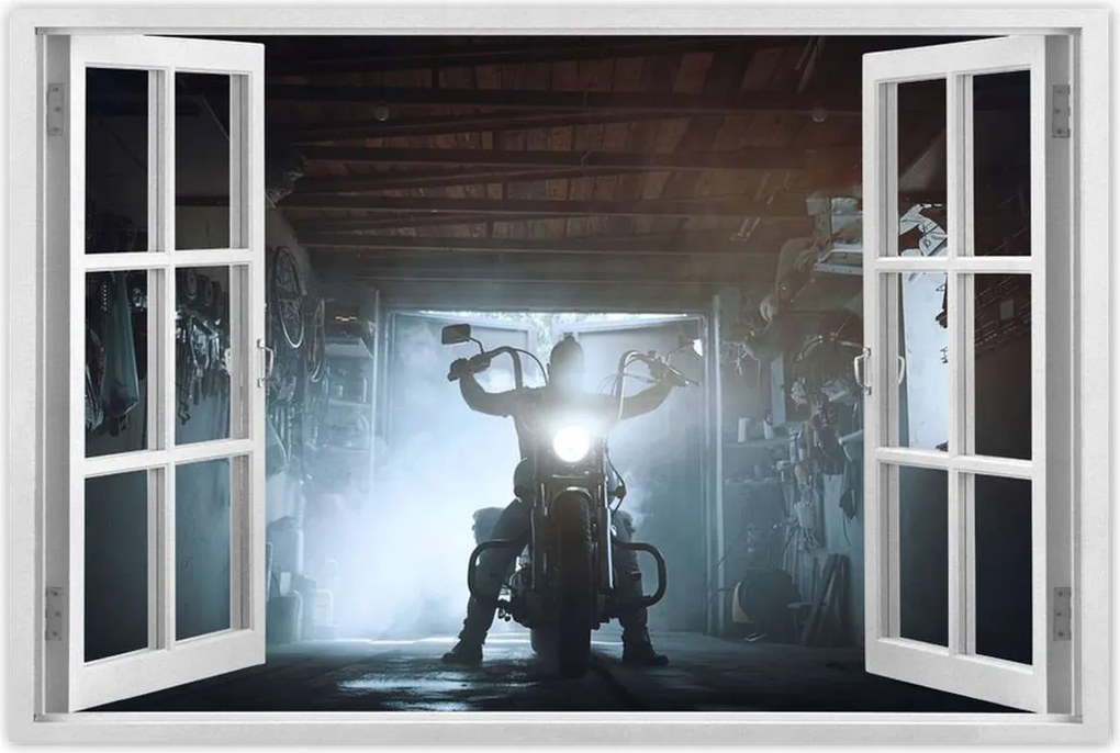 Poszterek 90x60 Egy motoros garázsában