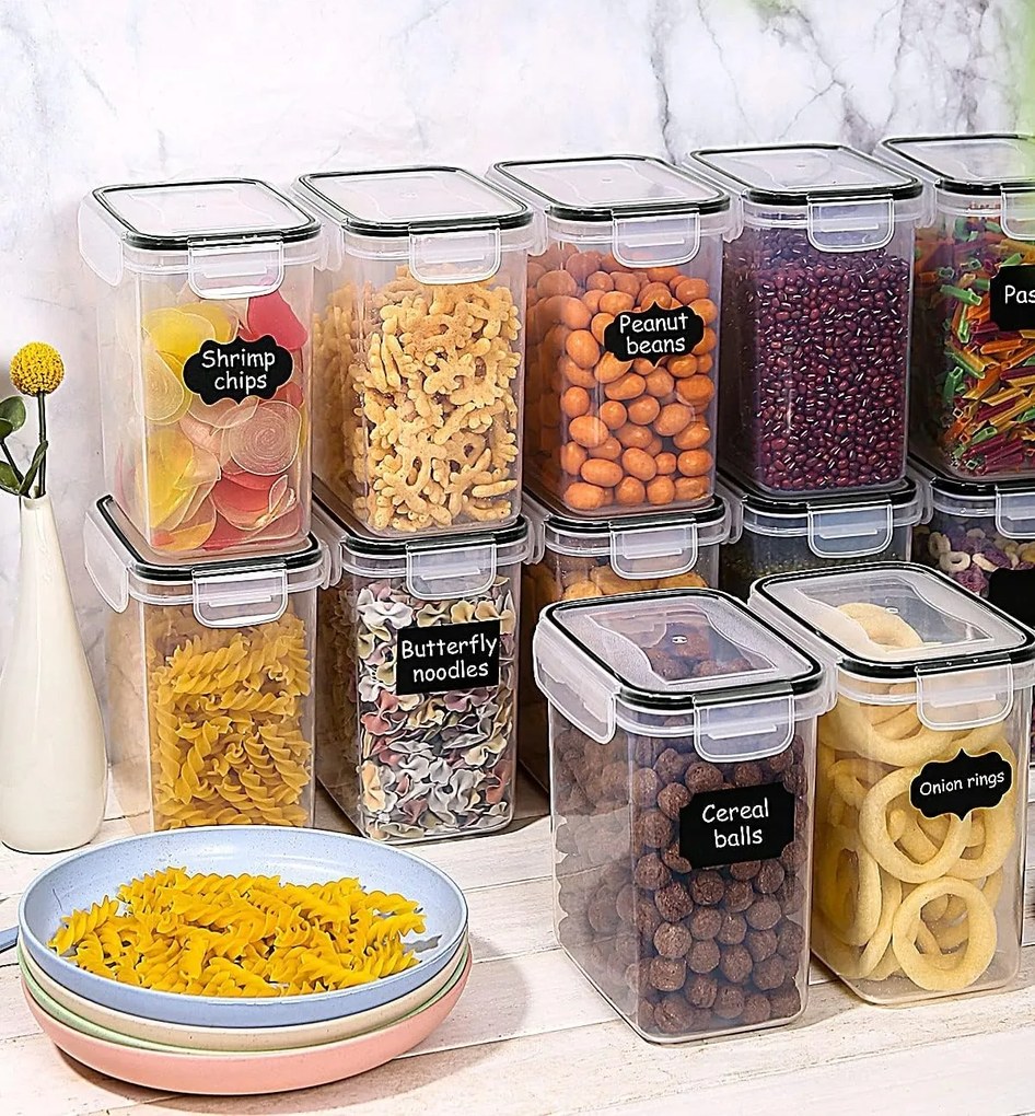 Légmentesen Záródó Élelmiszer Tároló Dobozok Légmentesen Záródó 16db