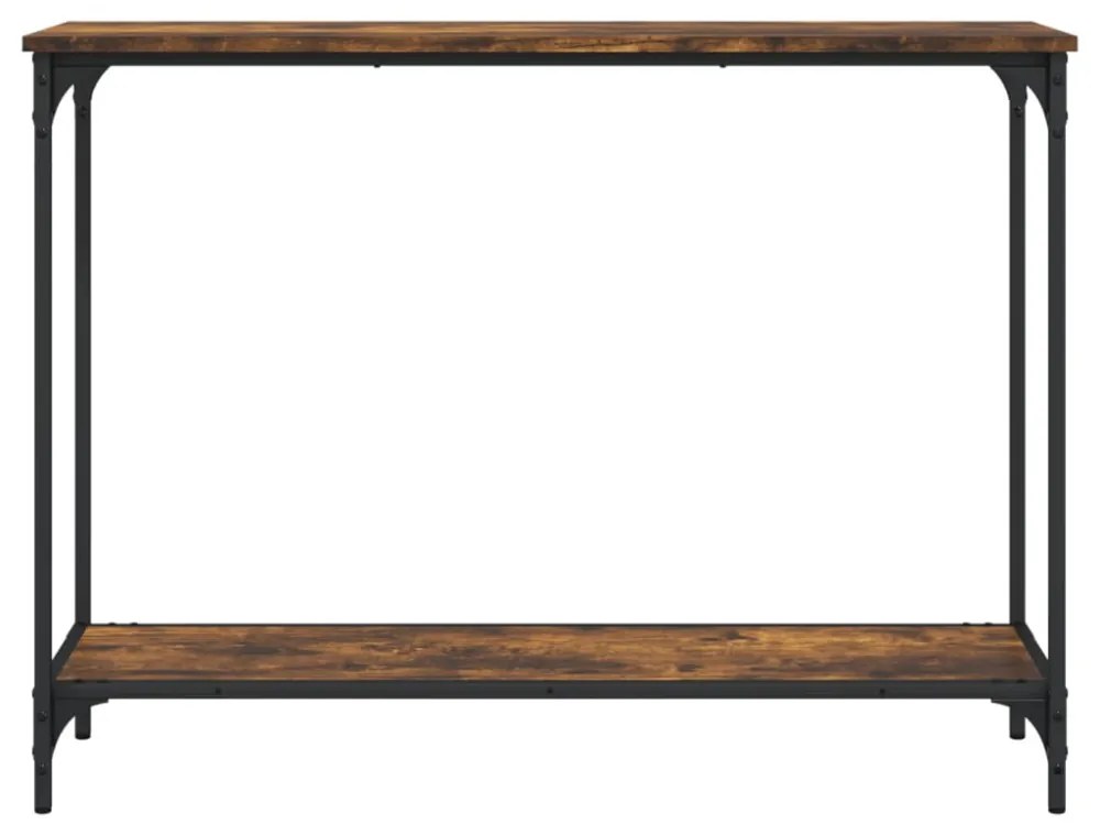 füstös tölgy színű szerelt fa tálalóasztal 101x30,5x75 cm
