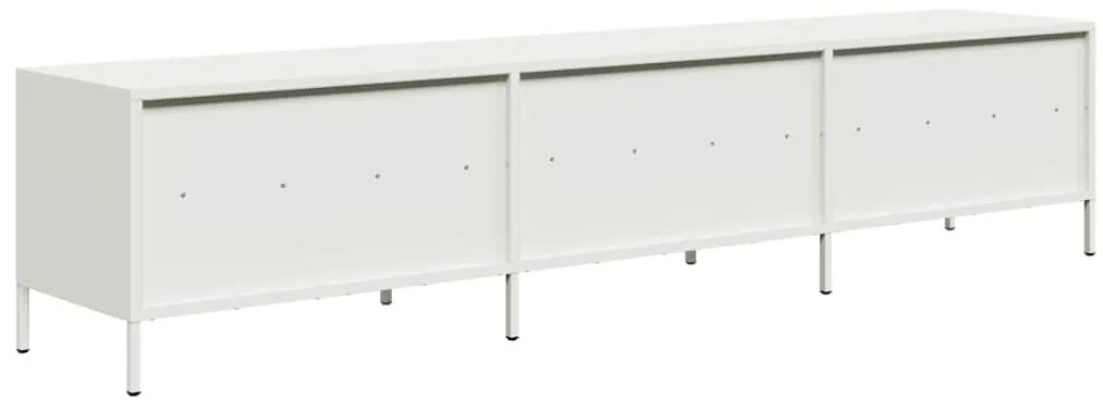 fehér hidegen hengerelt acél TV-szekrény 202 x 39 x 43,5 cm