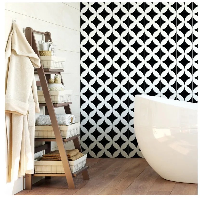 Wall Decal Cement Tiles Aniello 60 db-os falmatrica szett, 15 x 15 cm - Ambiance