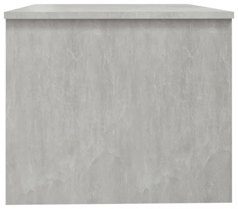 betonszürke szerelt fa dohányzóasztal 80 x 50 x 42,5 cm