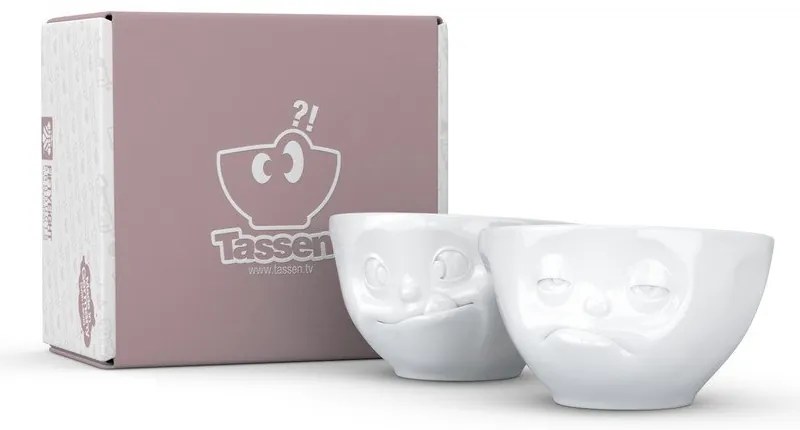Fehér porcelán 'huncut' edény szett, 2 darab, 200 ml - 58products