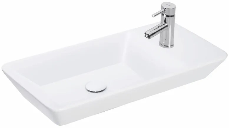 Sanovit - PULTRA ültethető - Top Counter- porcelán mosdó - bal vagy jobb csaplyukas - - 70 x 35 cm