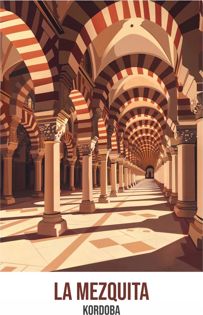 Poszter 53x81cm La Mezquita