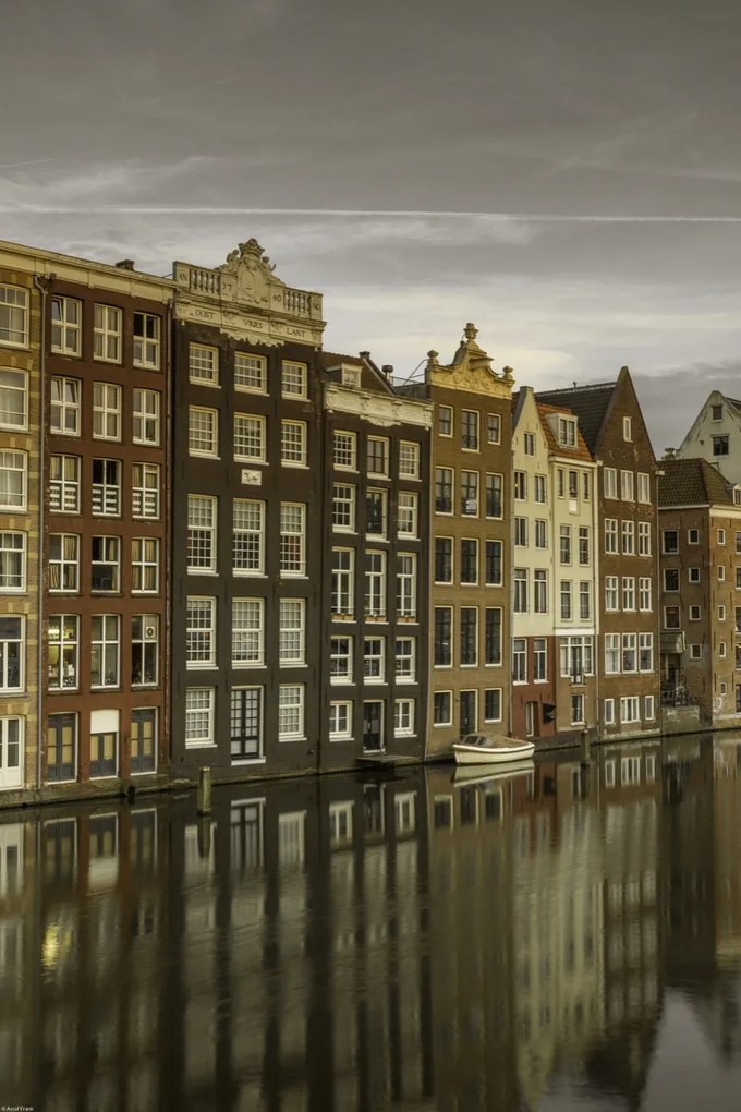 Poszter 40x60cm Házak a csatorna mentén, Assaf Frank