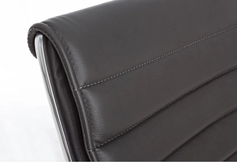 Sötétszürke bőrutánzat irodai szék Perth – Yes Everyday