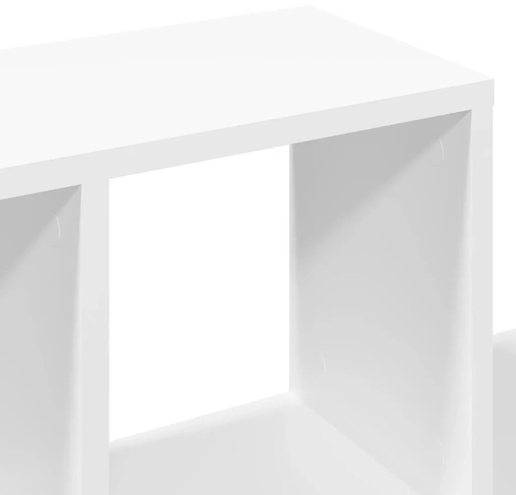 fehér szerelt fa fali polc 100 x 20 x 53 cm