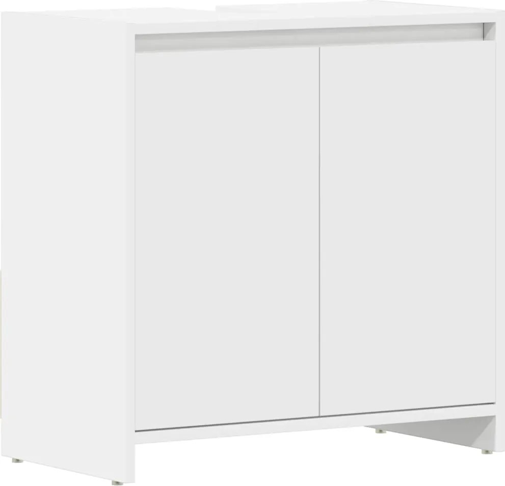 vidaXL fehér szerelt fa fürdőszobaszekrény 60 x 33 x 61 cm