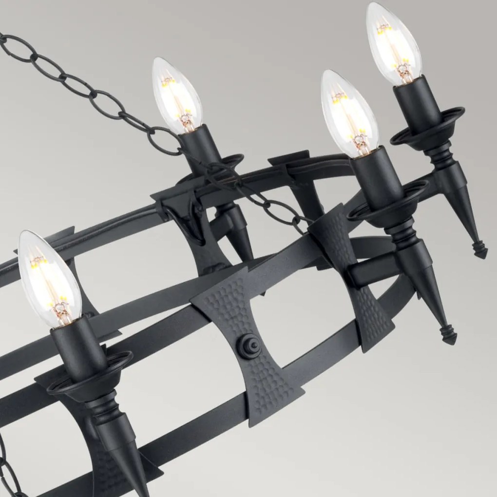 Elstead Lighting SAXON SAX8-BLK Csillár 8x60W/E14