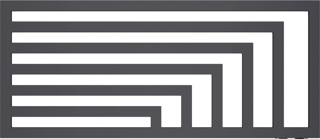 Fürdőszobai radiátor Rama-b 1400/520 Grafit