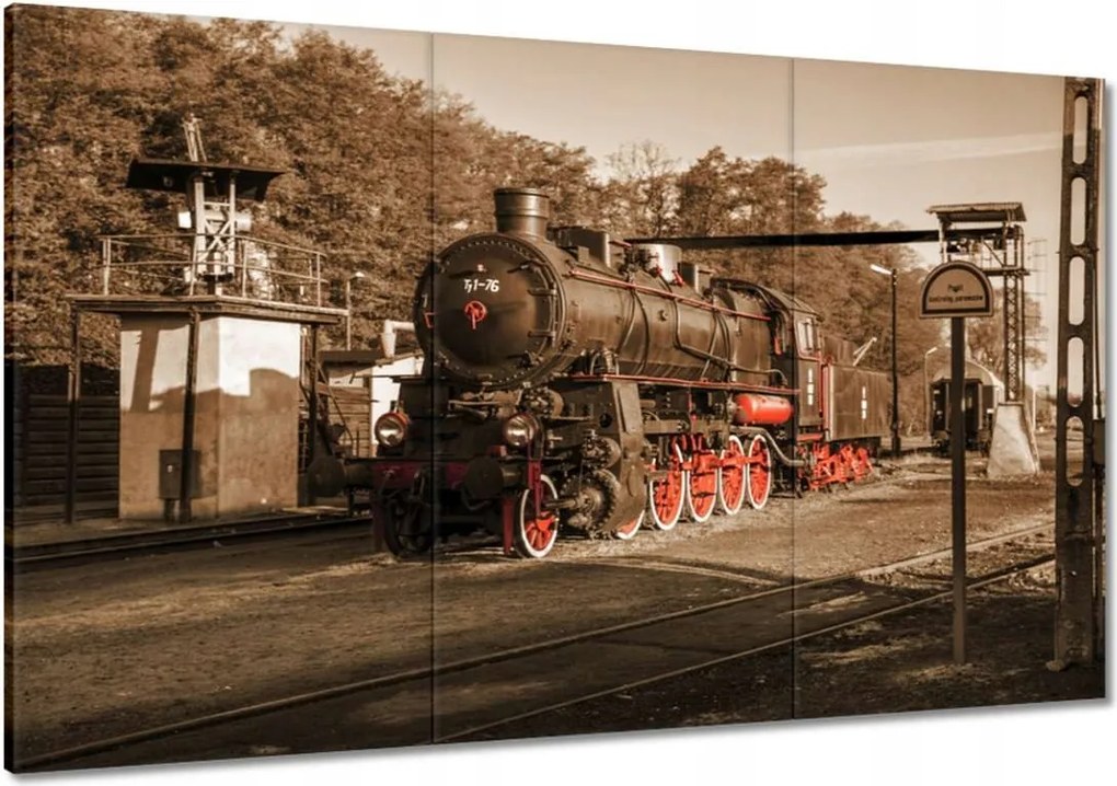 Festmények 120x80 Gőzmozdony Ty1-76