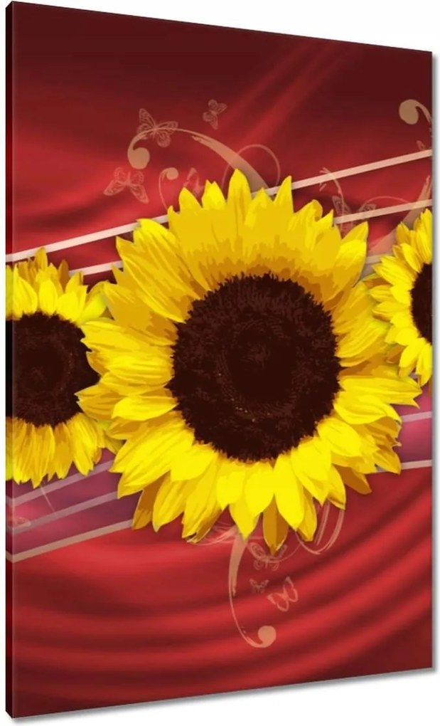 Vászonkép 70x100 Napfény absztrakt