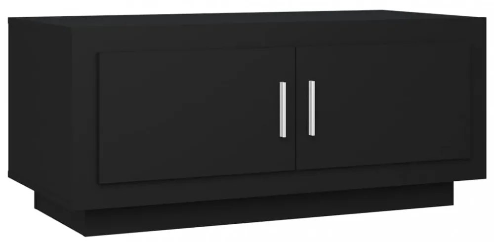 fekete szerelt fa dohányzóasztal 102 x 55 x 45 cm