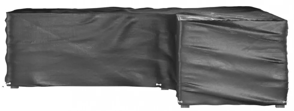 2 db L-alakú kerti bútorhuzat 16 fűzőlyukkal 285x285x70 cm