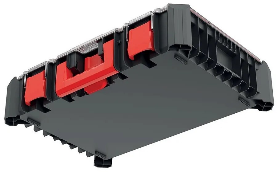 Szervező - AC híd dobozokkal, fekete