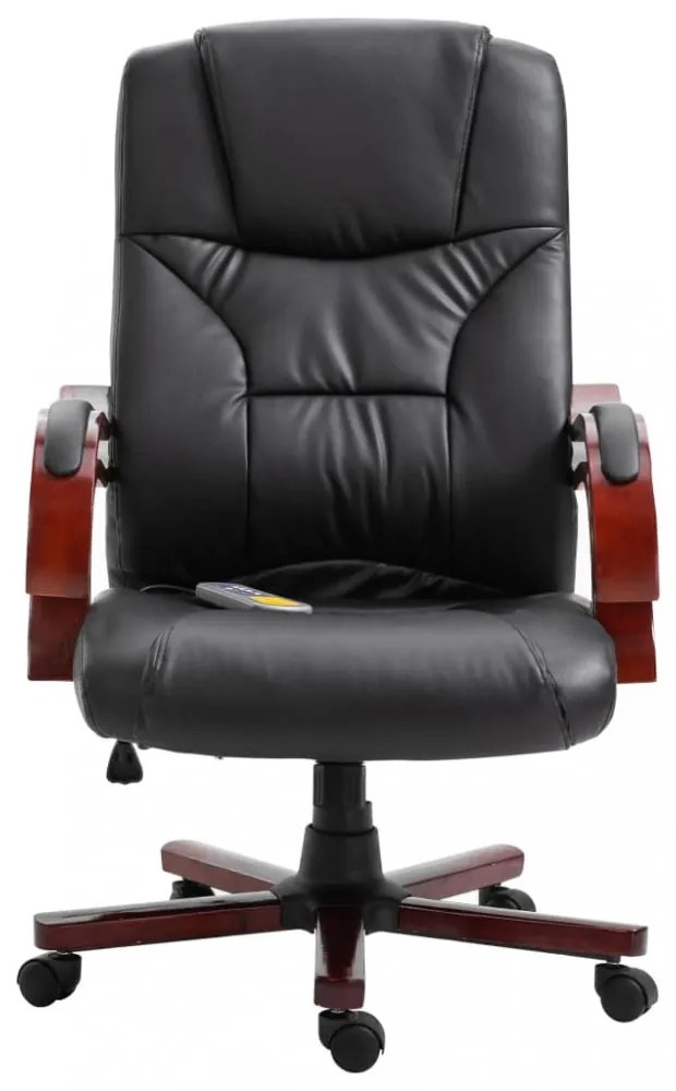 vidaXL fekete műbőr irodaszék