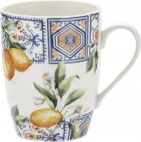 Porcelán bögre 360 ml kávé tea citrom motívum konyha