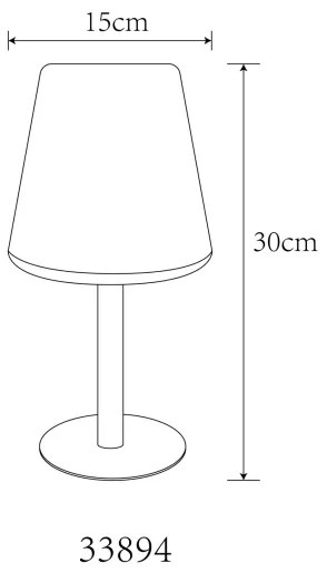 Globo 33894 - LED RGB Napelemes érintős asztali lámpa LED/0,1W/3V IP44