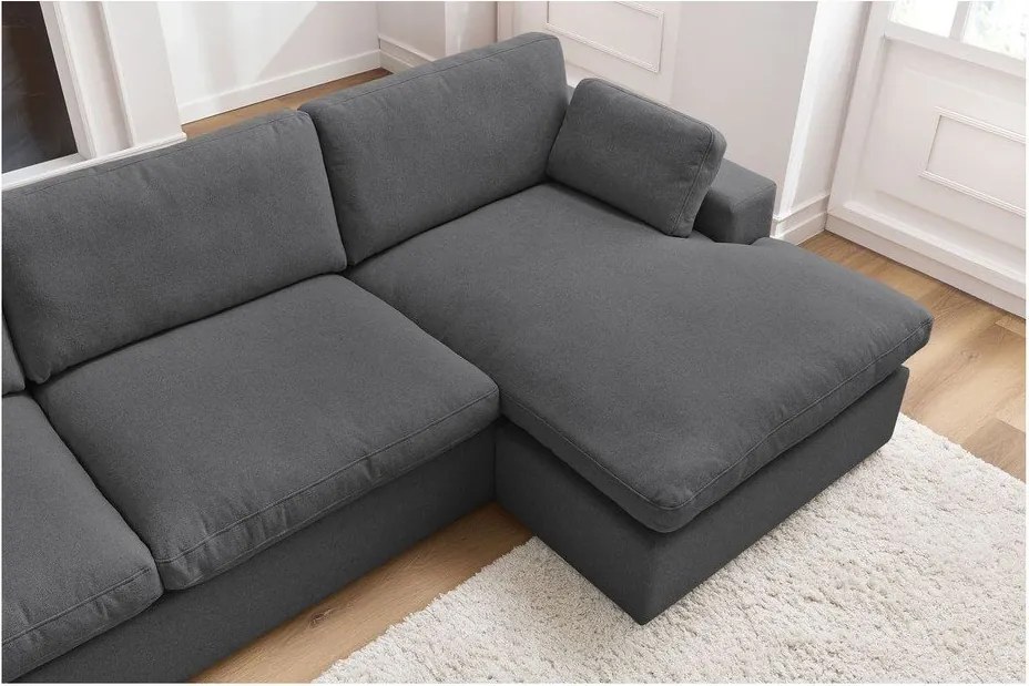 Sötétszürke sarokkanapé Belair – Bobochic Paris