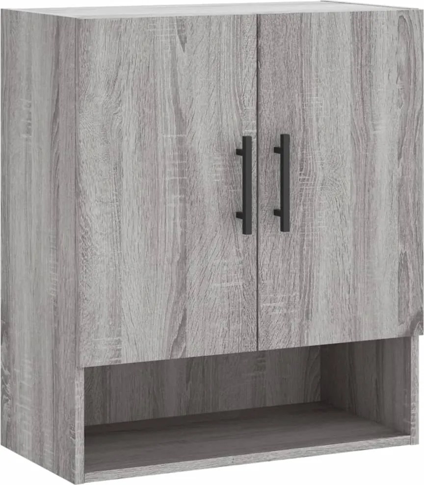 vidaXL szürke sonoma színű szerelt fa faliszekrény 60 x 31 x 70 cm