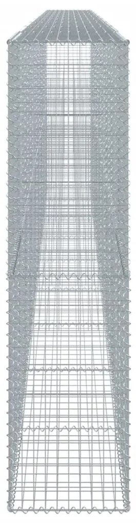 horganyzott vas gabion kosár fedéllel 900 x 50 x 200 cm