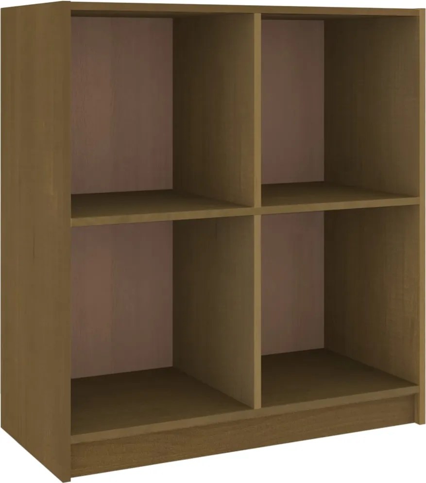 vidaXL mézbarna tömör fenyőfa tálalószekrény 70 x 33 x 76 cm