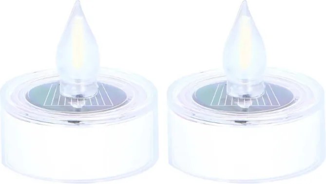 Napelemes LED teamécses FLARNIS, szett 2 db