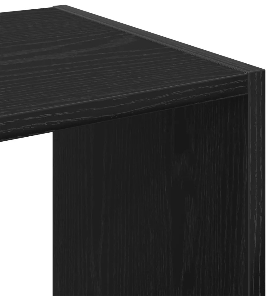 Könyvespolc Fekete Tölgy 68,5x32x68,5 cm Mérnöki Fa