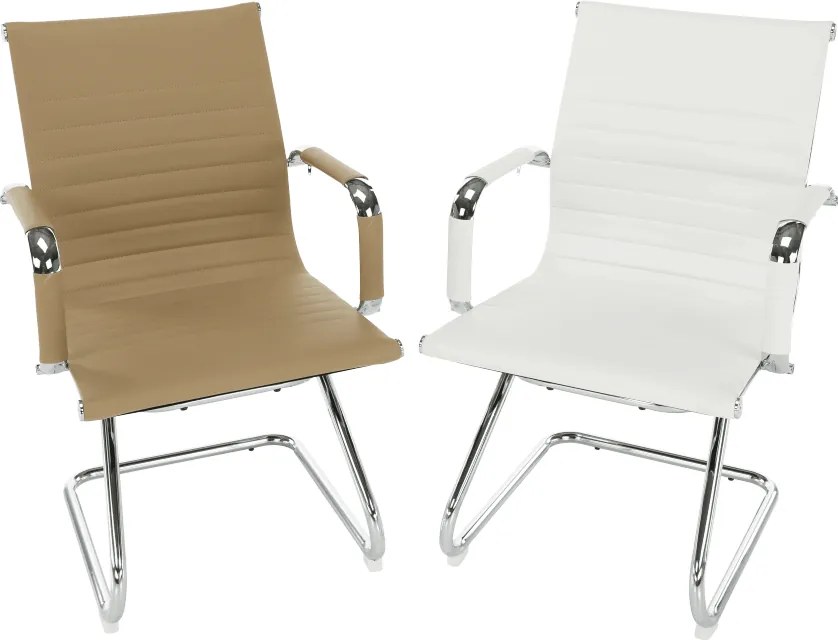 Tárgyalószék, fehér, AZURE 2 NEW TYP 2