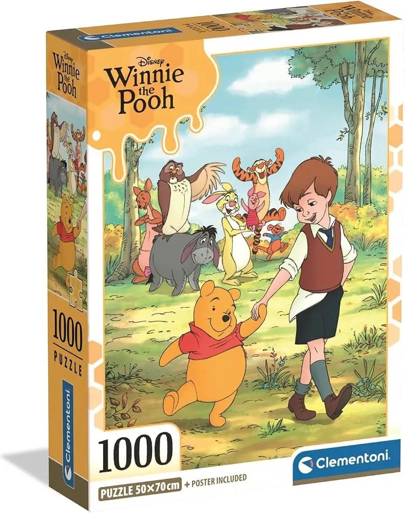 Disney Micimackó Stroll 1000 db-os Compact puzzle Clementoni