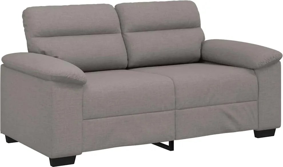 vidaXL kétszemélyes fekete szövetkanapé 160x81x84 cm