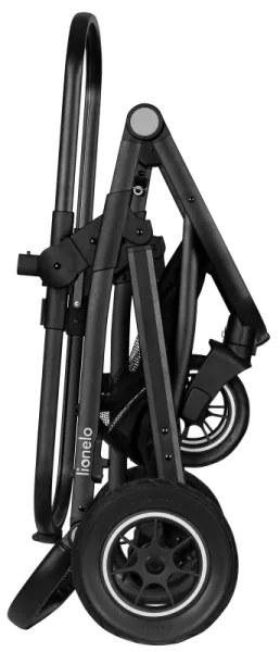 Lionelo - Kombinált babakocsi 3 az 1-ben BIANKA Fekete ónix