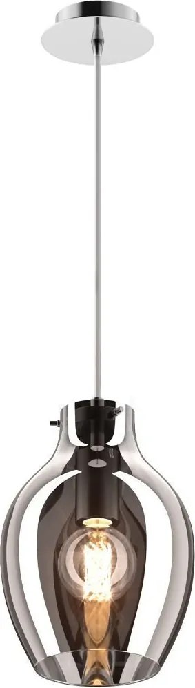 ZUMA LINE P19066A-D18 BRESSO Modern Függesztett Lámpa Fekete, Ezüst E27 IP20