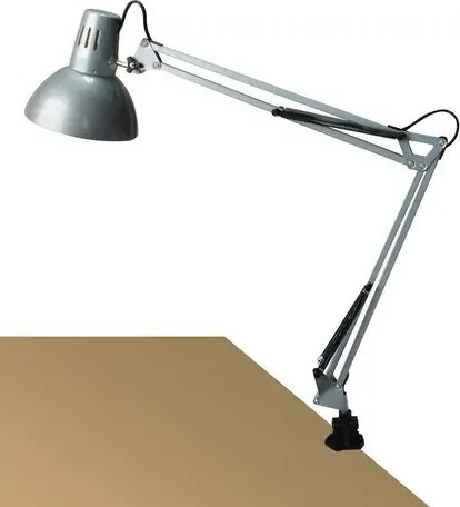 íróasztali lámpa e27 60w ezüst arno