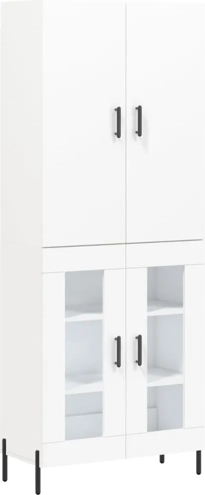 vidaXL fehér szerelt fa magasszekrény 69,5 x 34 x 180 cm