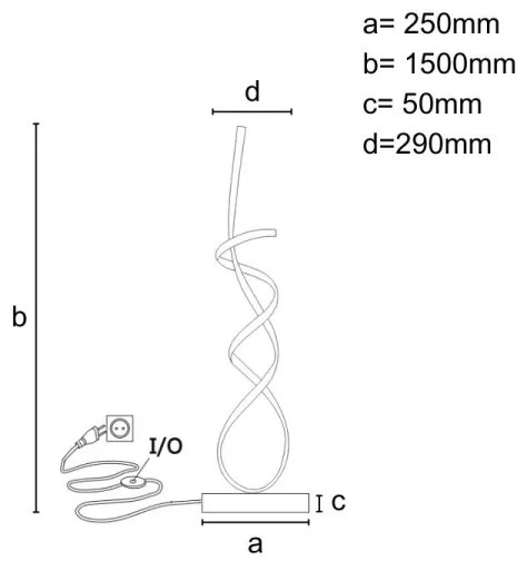 LED Dimmelhető állólámpa LED/80W/230V 3000-6500K + távirányítás