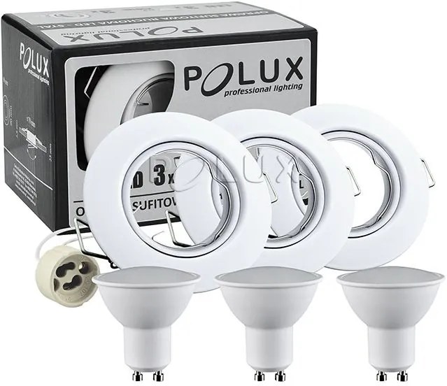 Polux OLIN 306210 Beépíthető spotlámpa 1x3,5W/GU10 3000K 250LM IP20