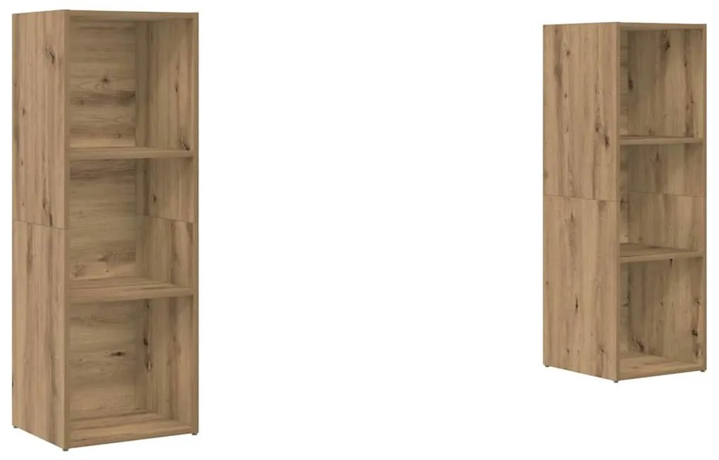 TV szekrény garnitúra 2 pcs kézműves tölgy 107 x 35 x 37 cm