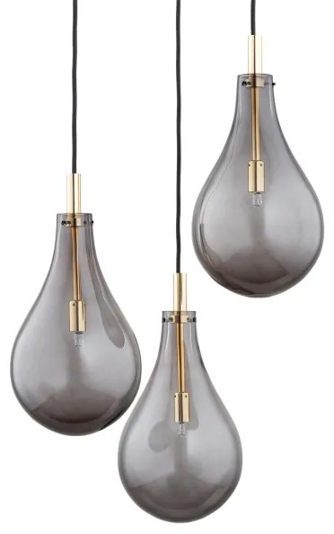 Argon 6105 - Csillár zsinóron OAKLAND 3xG9/6W/230V fekete