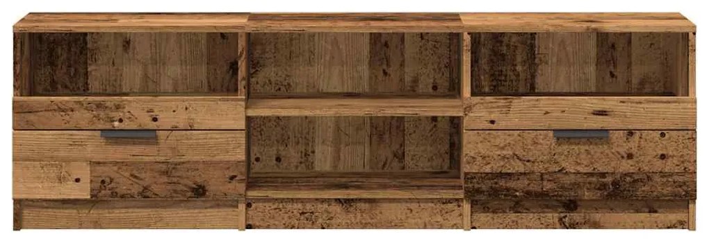 TV szekrény Régi fa 150x33,5x45 cm Gépelt fa